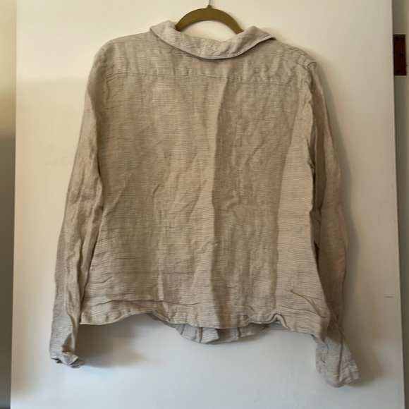 Vintage Flax Button Up Blazer Size Small - Picture 4 of 6